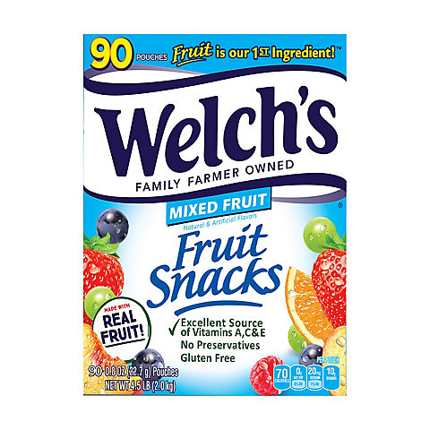 Welchs Mixed Fruit  Snacks, 90 ct.
