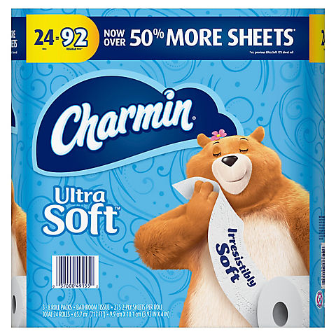 Charmin Ultra Soft 2-Ply Bathroom Tissue, 24 ct.