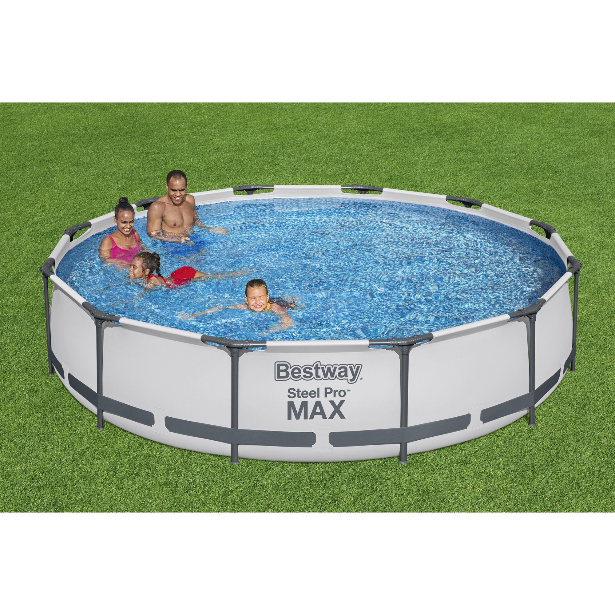 Bestway Flowclear™ Solar Fast Set & Steel Frame Pool Cover, 14-15-ft