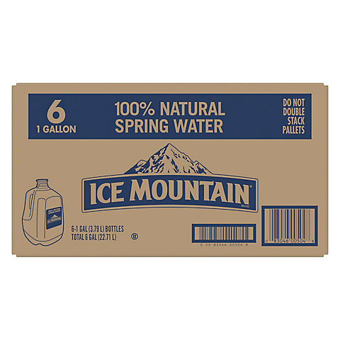 Ice Mountain Natural Spring Water, 6 pk./1 Gal