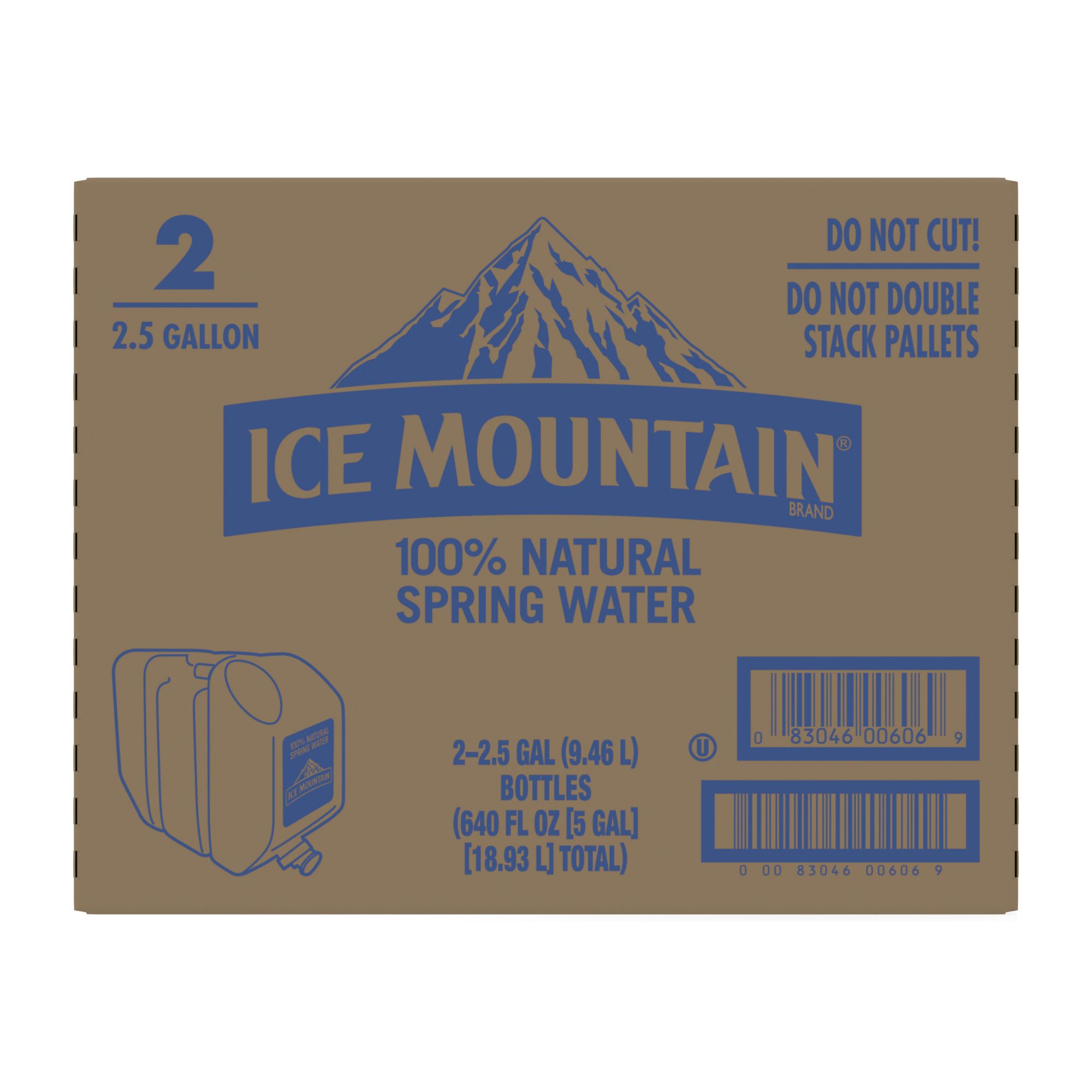 Ice Mountain Brand 100% Natural Spring Water - 2.5 gal (320 fl oz) Jug