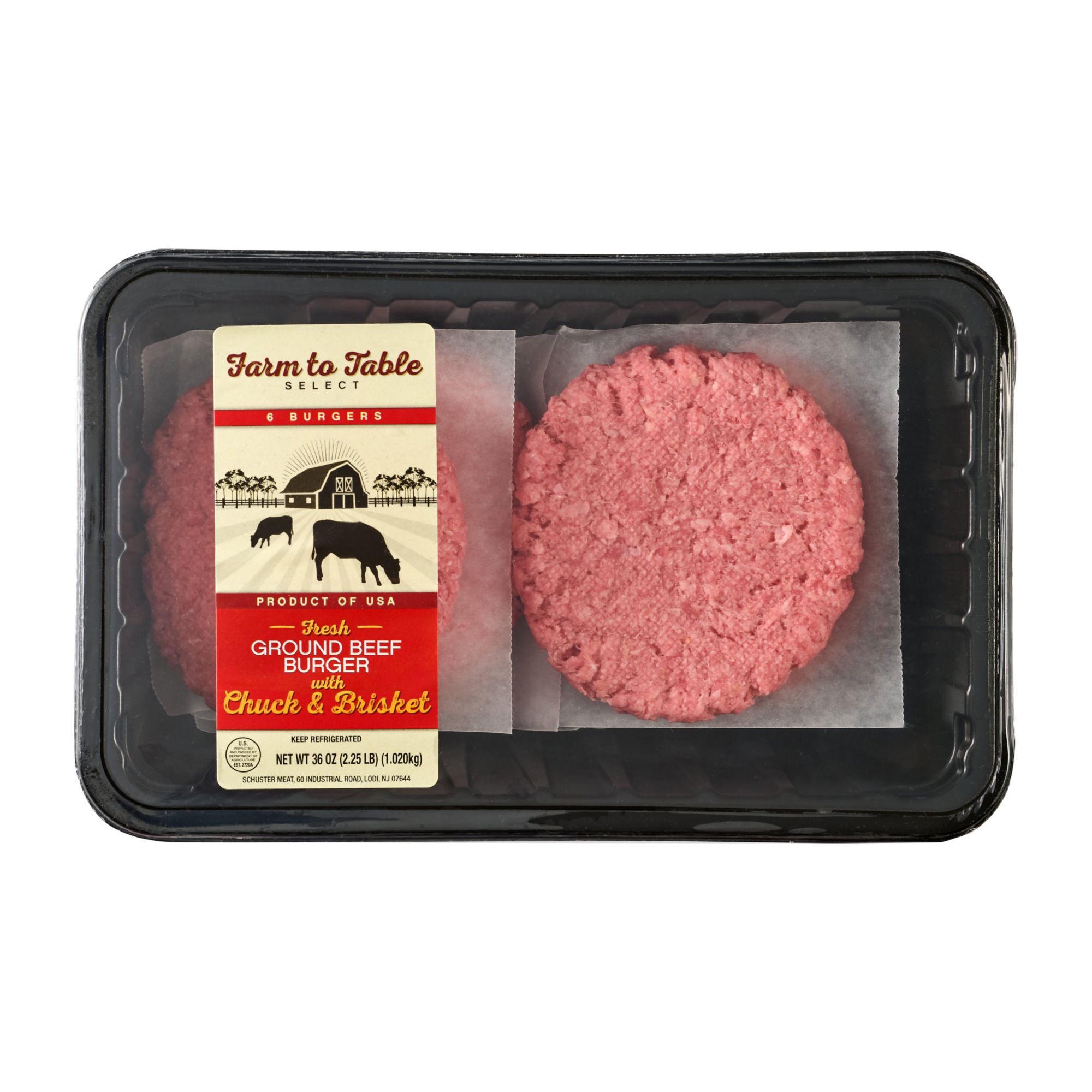 Farm To Table Select Ground Beef Burgers Bjs Wholesale Club