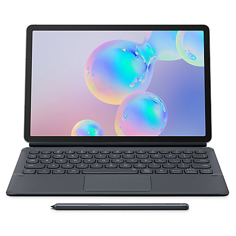 Samsung Galaxy Tab S6 10.5" Tablet, 128GB with BONUS Keyboard Cover ($150 VALUE) - Mountain Gray
