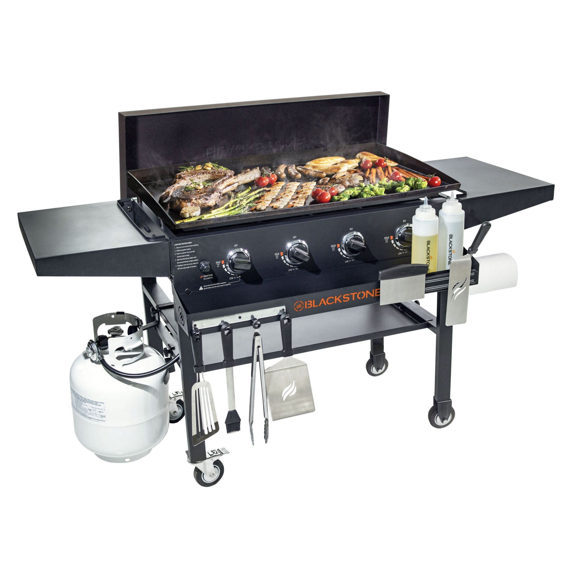 Blackstone 36 Gas Griddle with Cover and Shelf