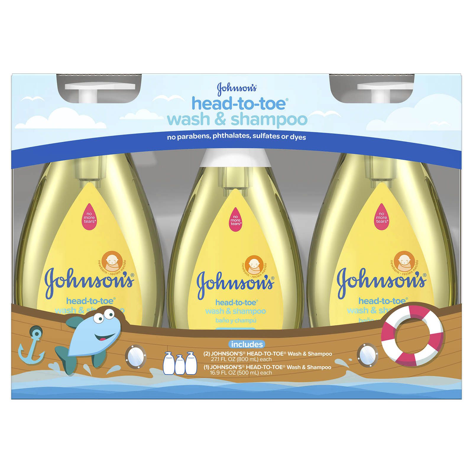 Johnson's head to toe wash and shampoo 10.2 hot sale oz