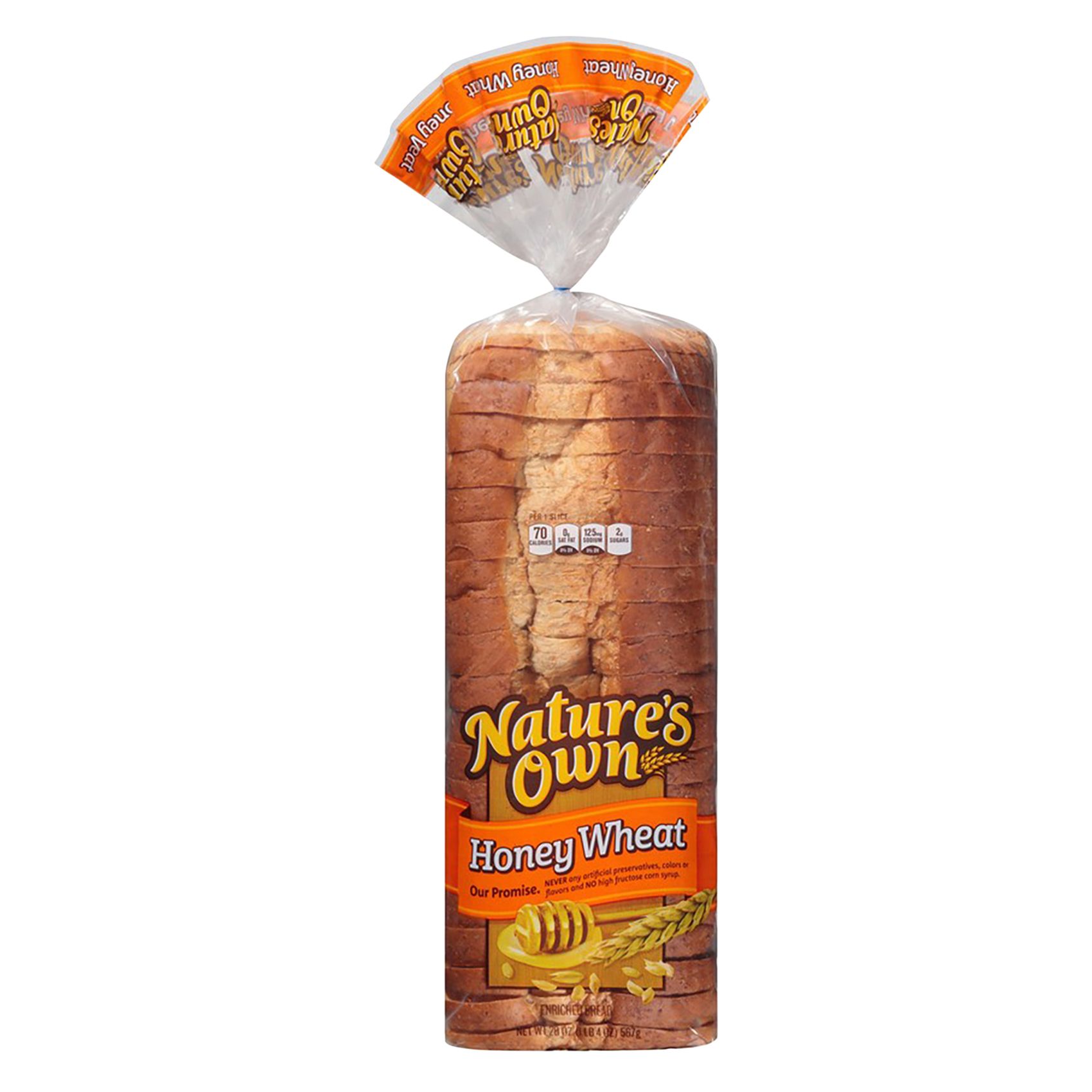 Nature's Own Honey Wheat Bread, 20 oz, 2 ct