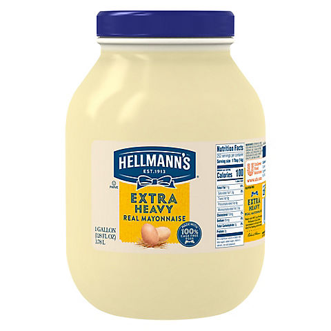 Hellmann's Real Mayonnaise Extra Heavy, 128 oz.