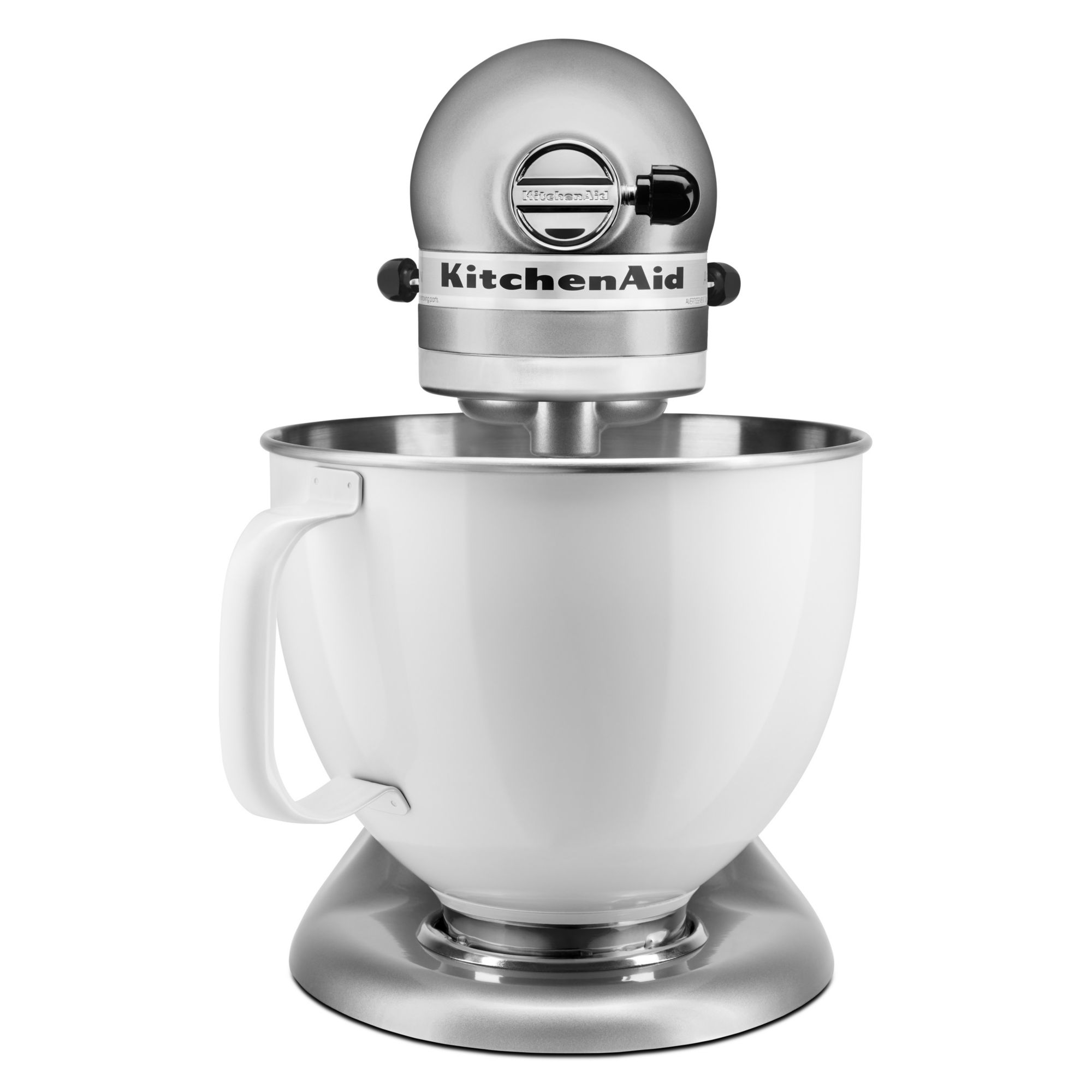 KitchenAid 5 qt. Tilt-Head White Colorfast Finish Stainless Steel Bowl