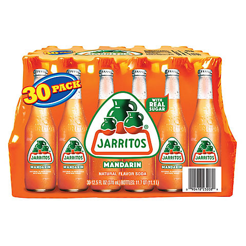 Jarritos Mandarin Natural Flavor Soda Bottles, 30 ct.