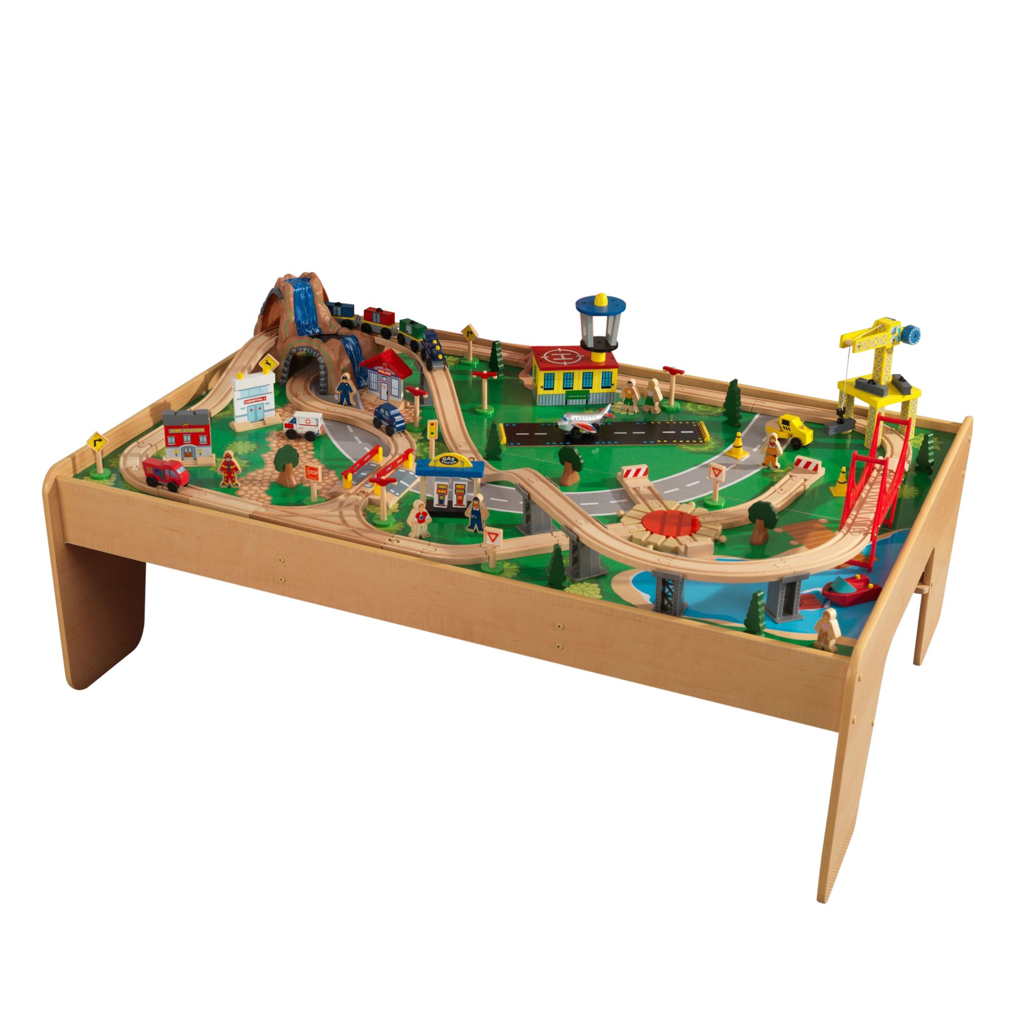 KidKraft Waterfall Mountain Train Set and Table