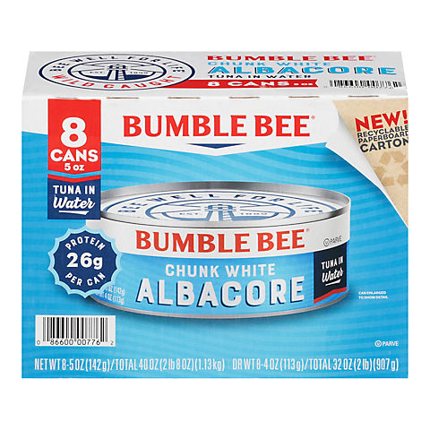 Bumble Bee Chunk White Albacore Tuna in Water, 8 pk./5 oz.