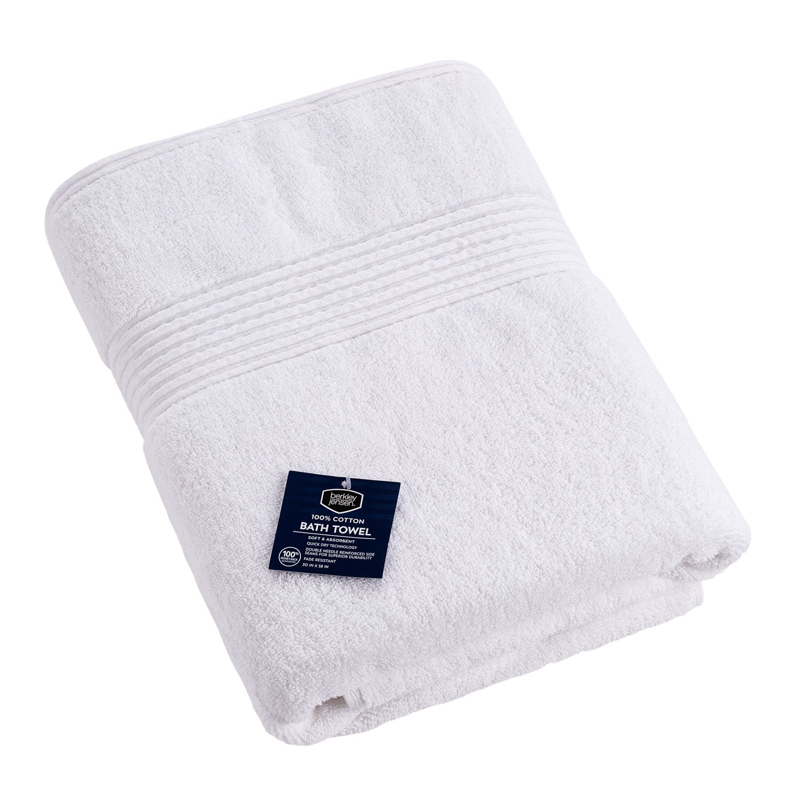 Berkley Jensen Bath Towel, White