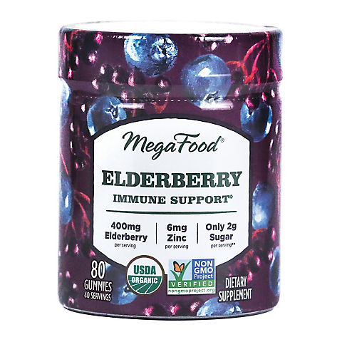 MegaFood Elderberry Immune Support Gummies, 80 ct.