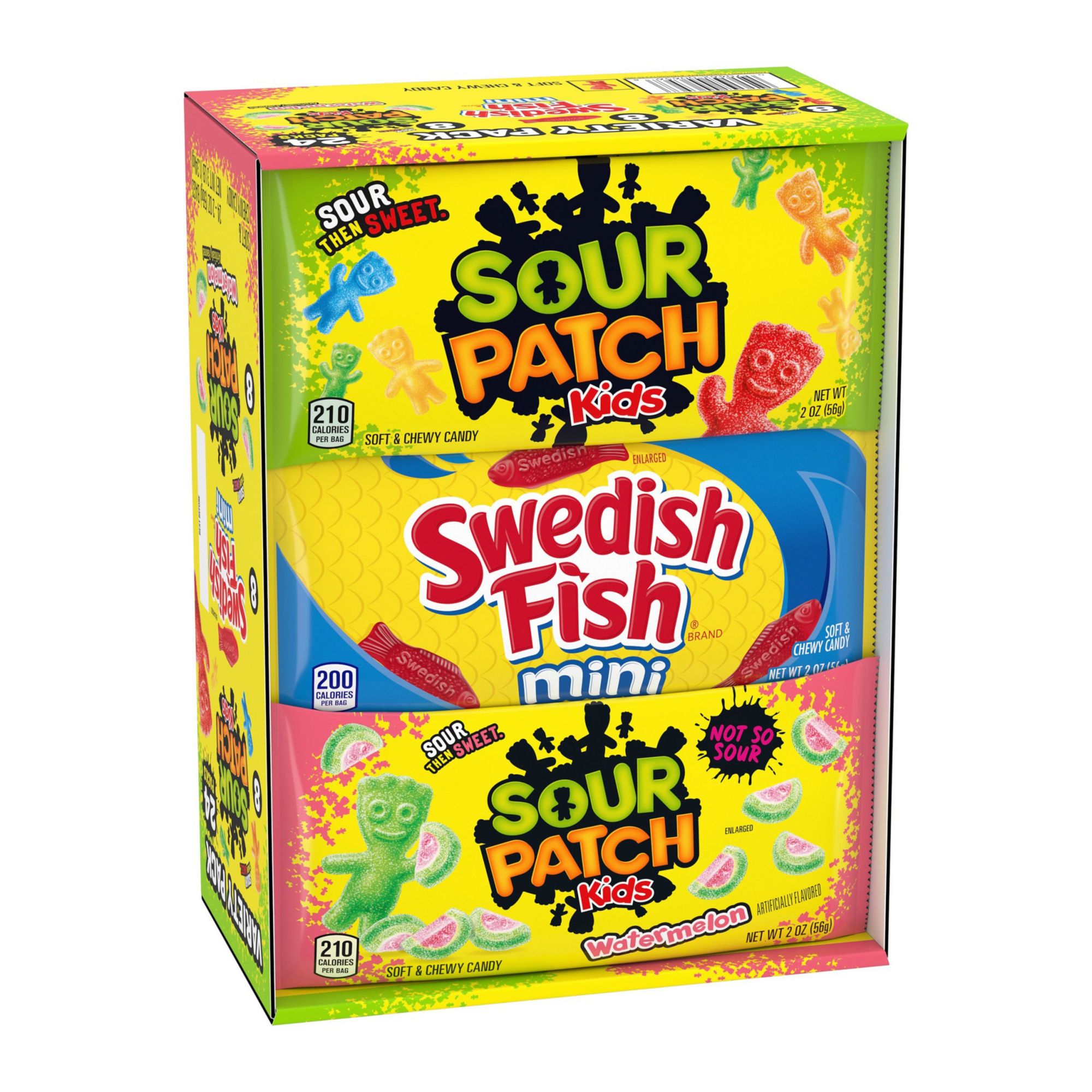 Sour Patch Kids and Swedish Fish Mini Soft and Chewy Candy Variety Snack  Packs, 200 pk.