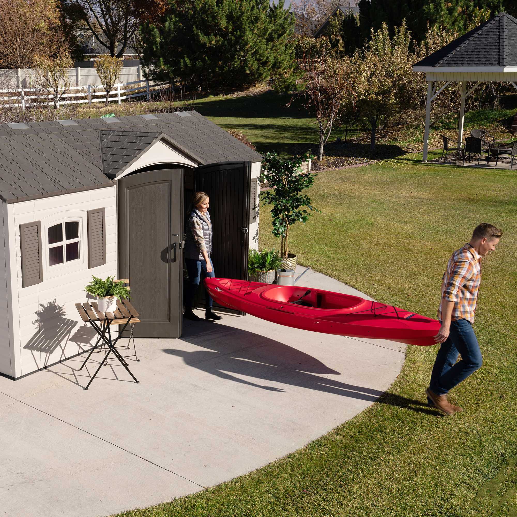 Lifetime 15 Ft. x 8 Ft. Outdoor Storage Shed