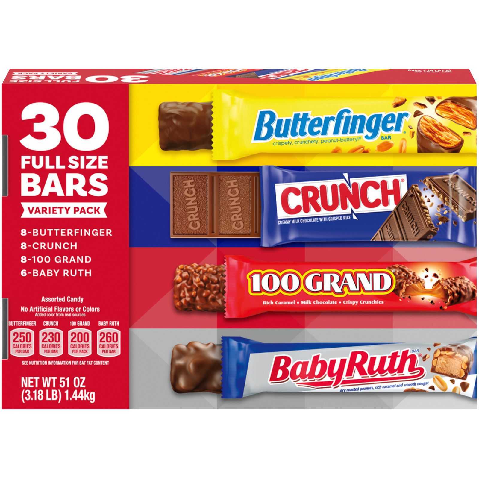 Ferrero Full Sizzed Chocolate Bars Variety Pack, 30 ct - BJs Wholesale Club