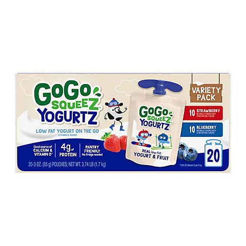 GoGo SqueeZ Yogurtz, 20 ct.