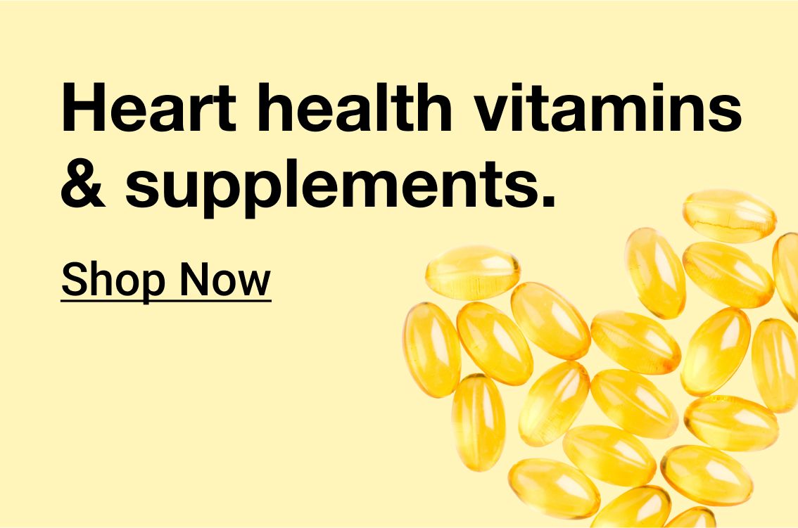 Heart health vitamins and supplements. Click to shop now