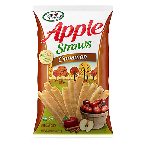 Sensible Portions Cinnamon Apple Straws, 20 oz.