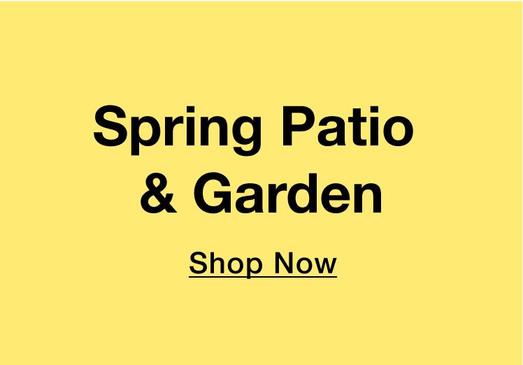 Spring patio and garden. Click to shop now