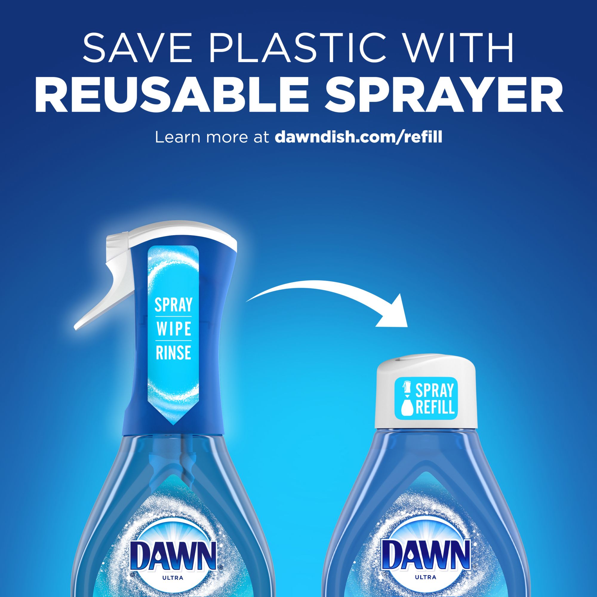 Dawn Ultra Dish Spray, Fresh Scent, Platinum Powerwash - 473 ml