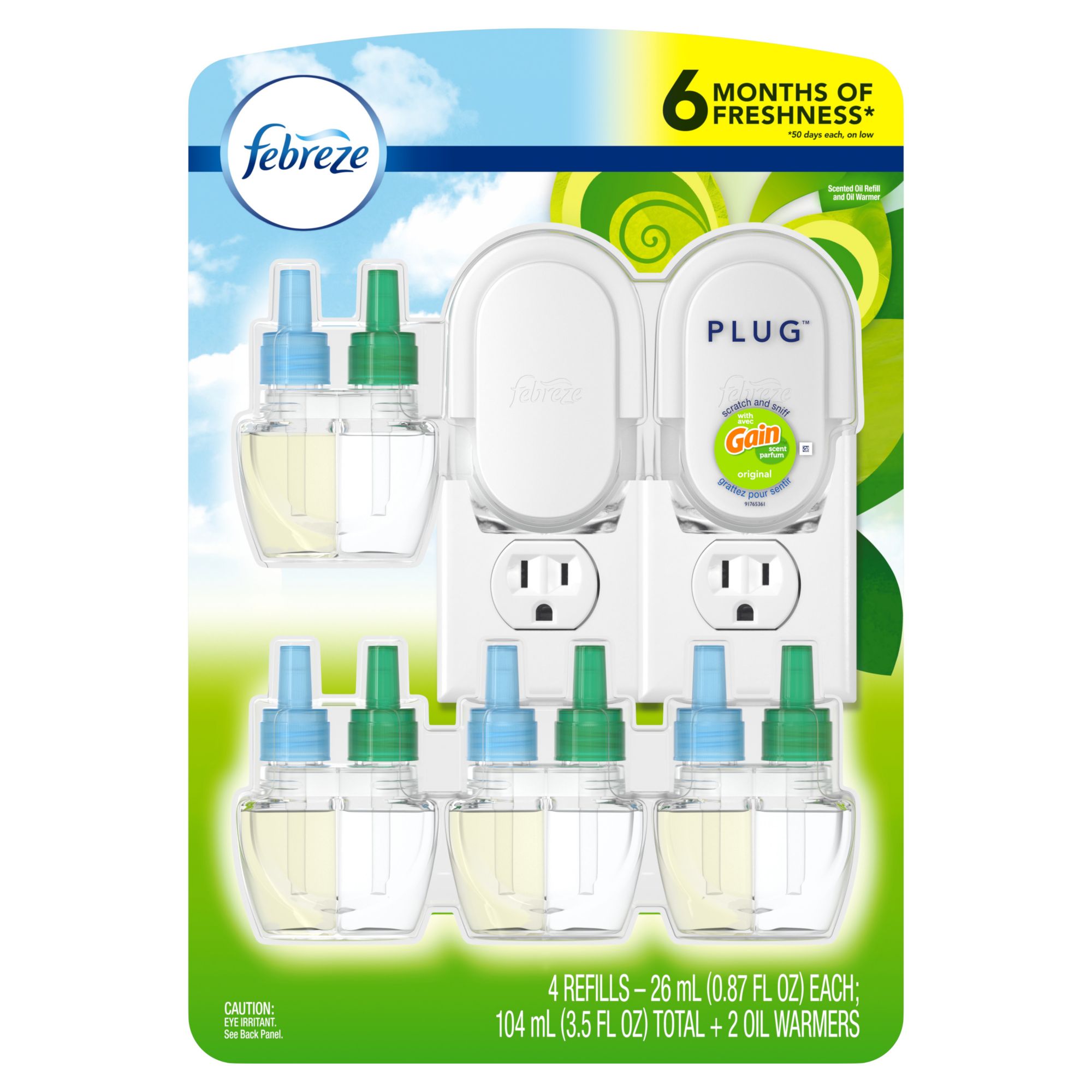 Save on Febreze Plug Gain Original Scented Oil Warmer & Refill Order Online  Delivery