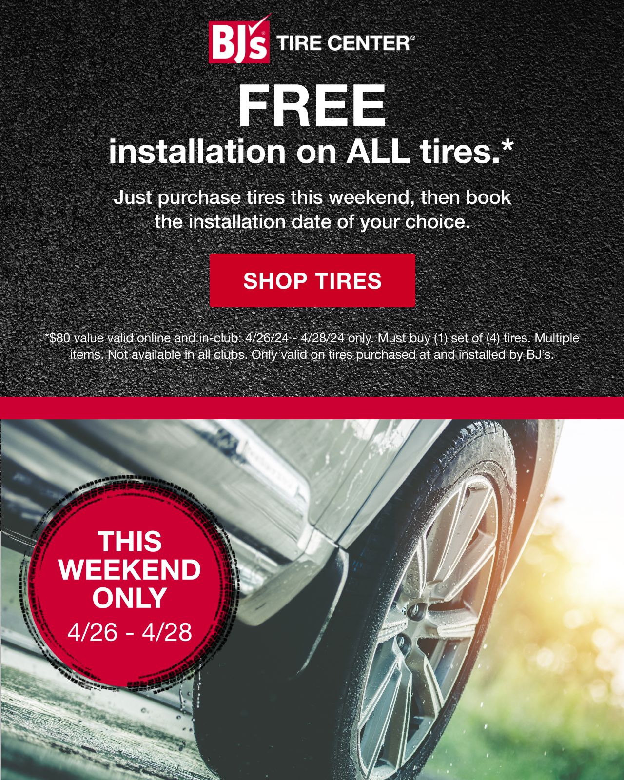 BJs Tire Center. Click here to shop tires
