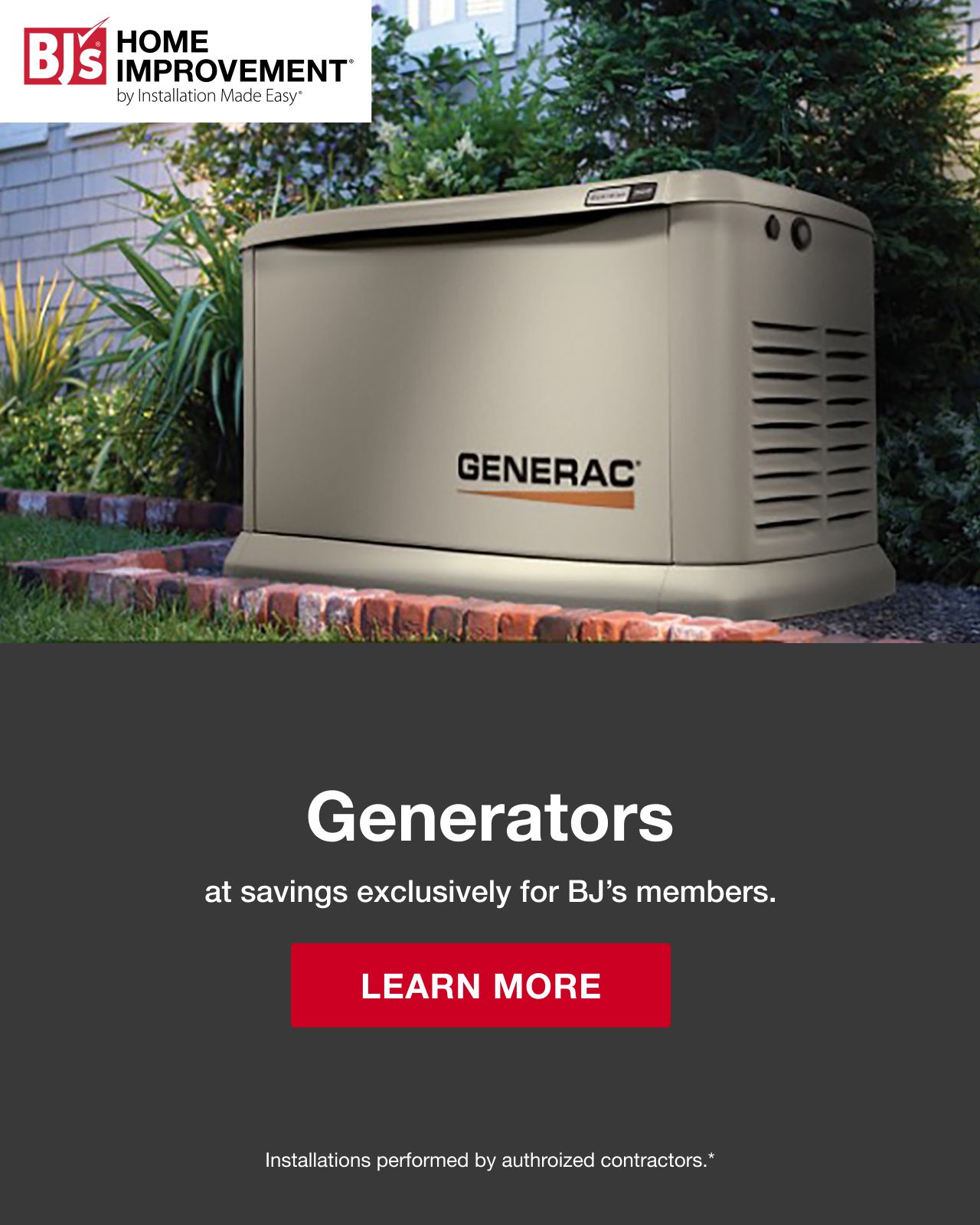 Home Improvement: Generators. Click to learn more
