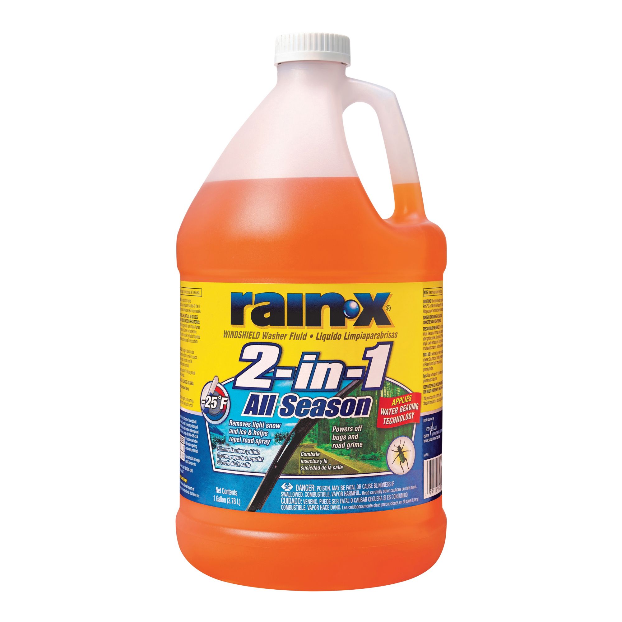 Rain-X Original 2-in-1 Windshield Washer Fluid, Removes Grime, Improves  Driving Visibility (32° F)
