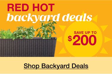 Red hot backyard deals. Click to shop backyard deals
