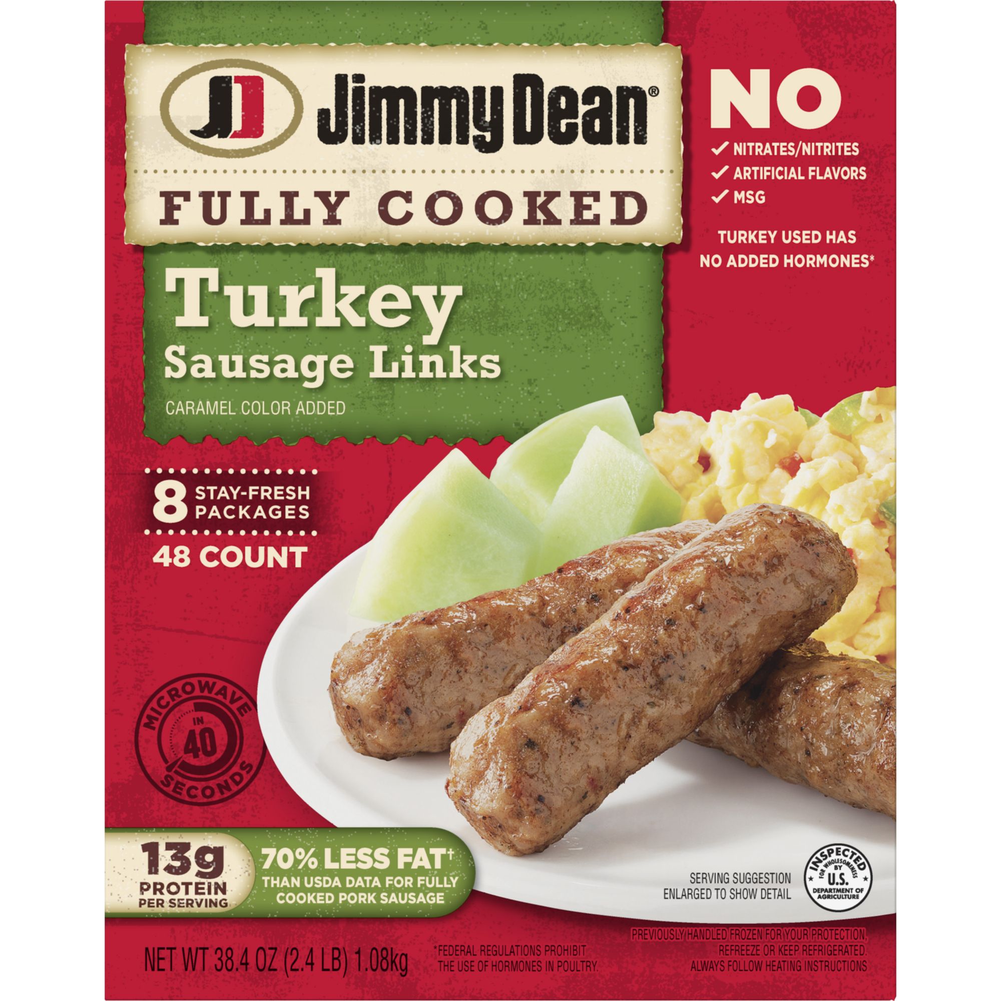 Jimmy Dean Turkey Sausage Links, 38.4 oz, 48 ct