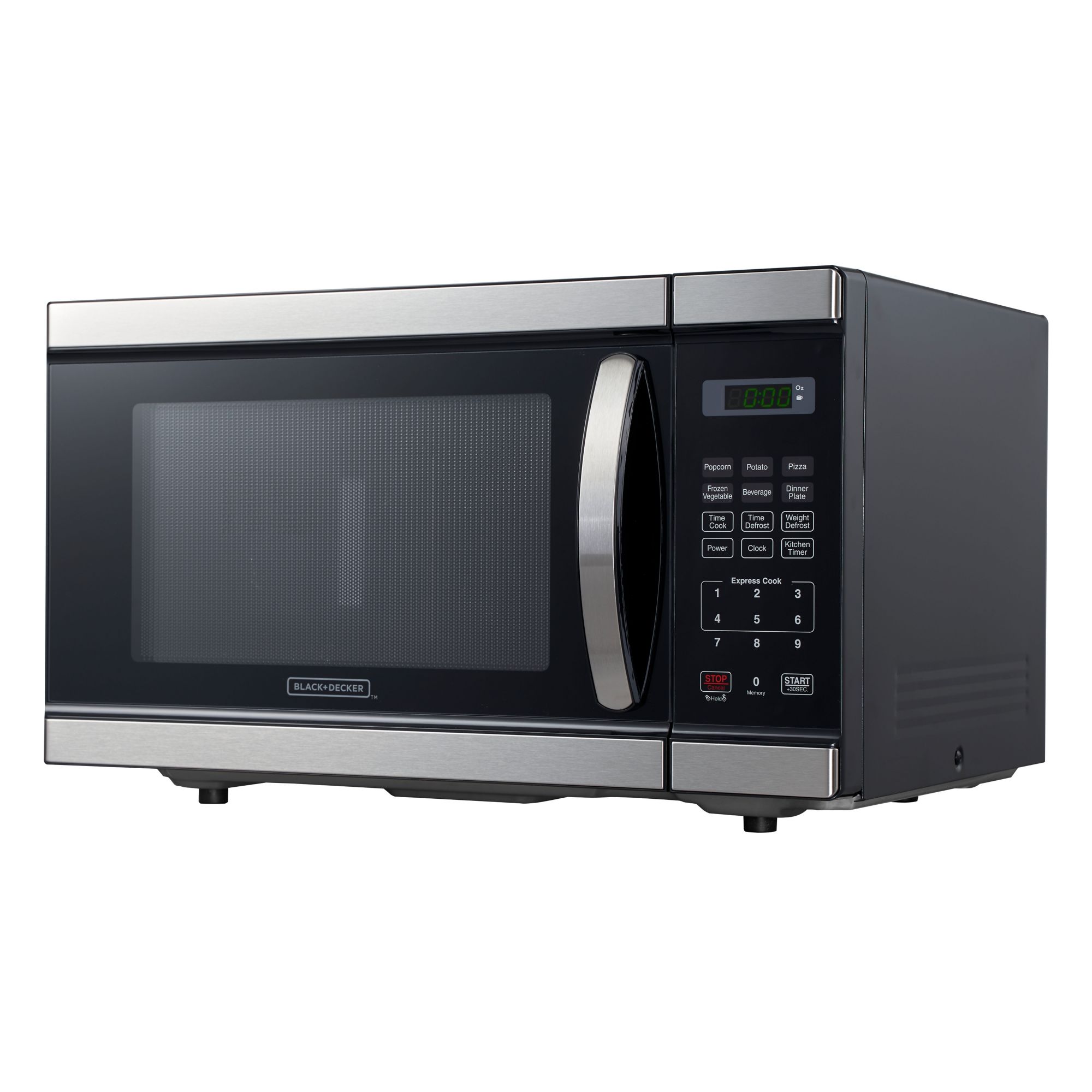 Black Decker 1.1 Cu. Ft. 1000W Microwave Stainless Steel