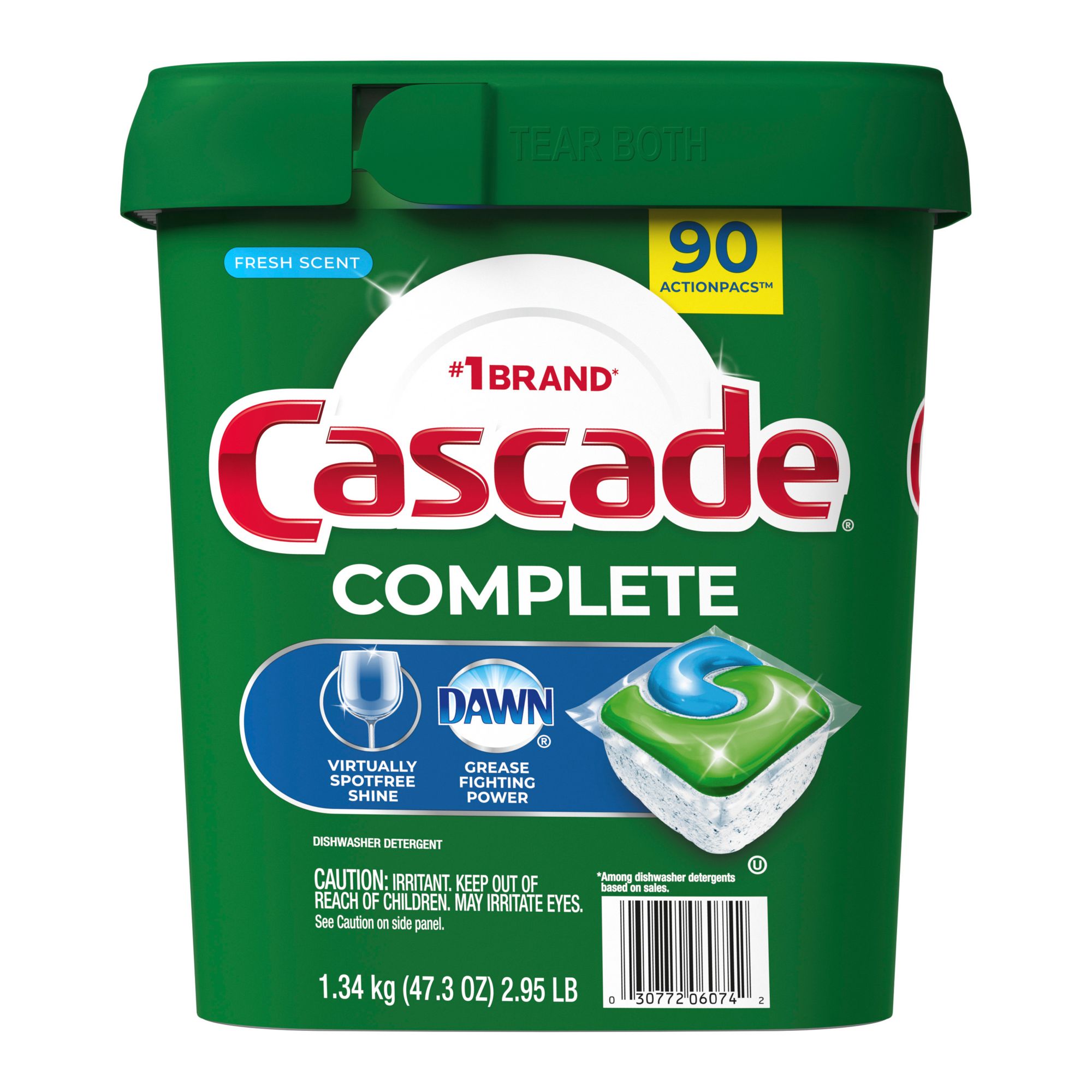 Cascade Dishwasher Detergent, Fresh Scent, Oxi, Search