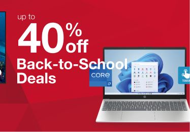 Up to 40% off back to school deals