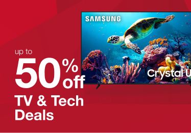 Up to 50% off TV and tech deals