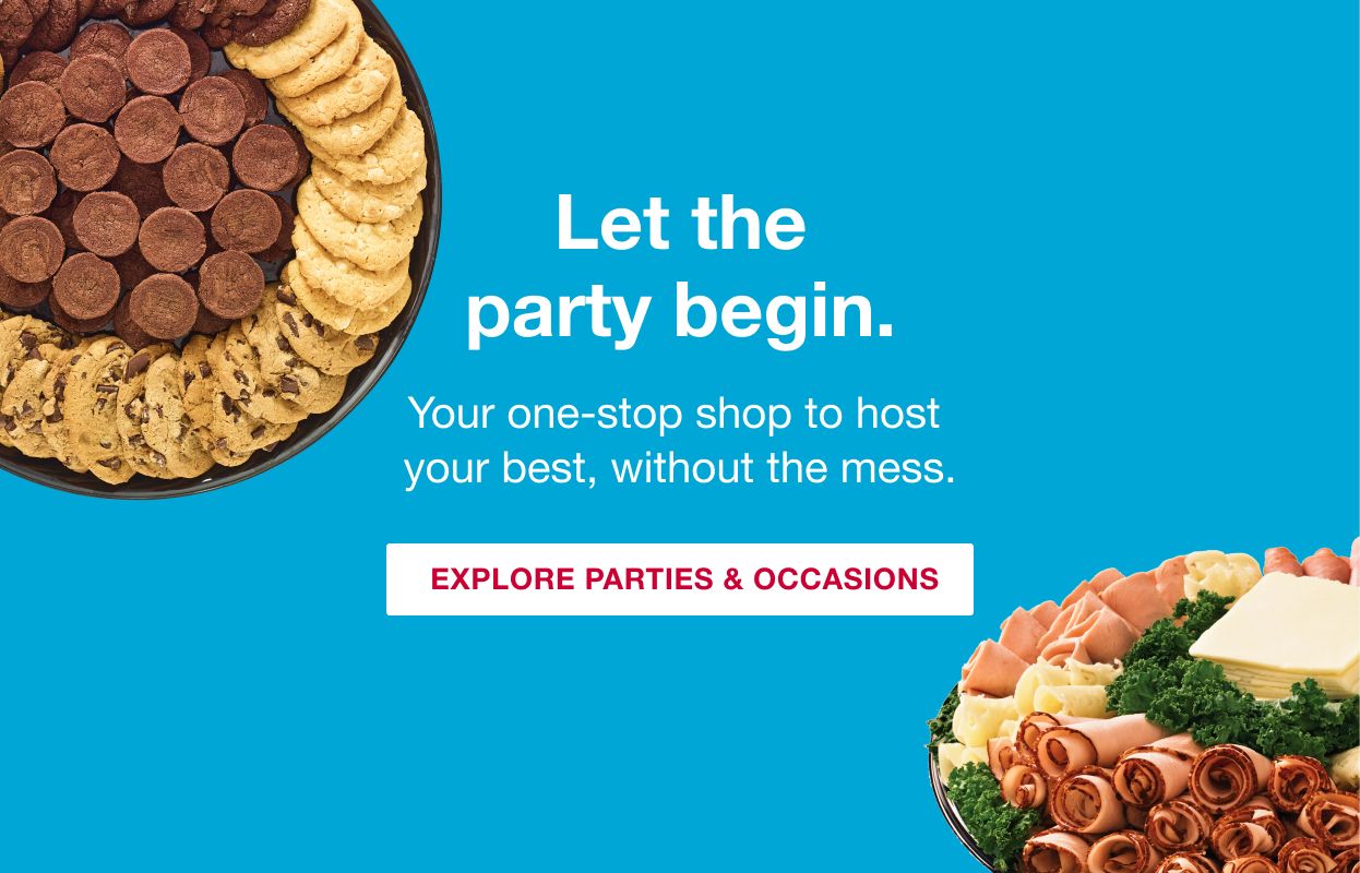 Let the party begin. Your one-stop shop to host your best, without the mess. Click to explore parties and occasions