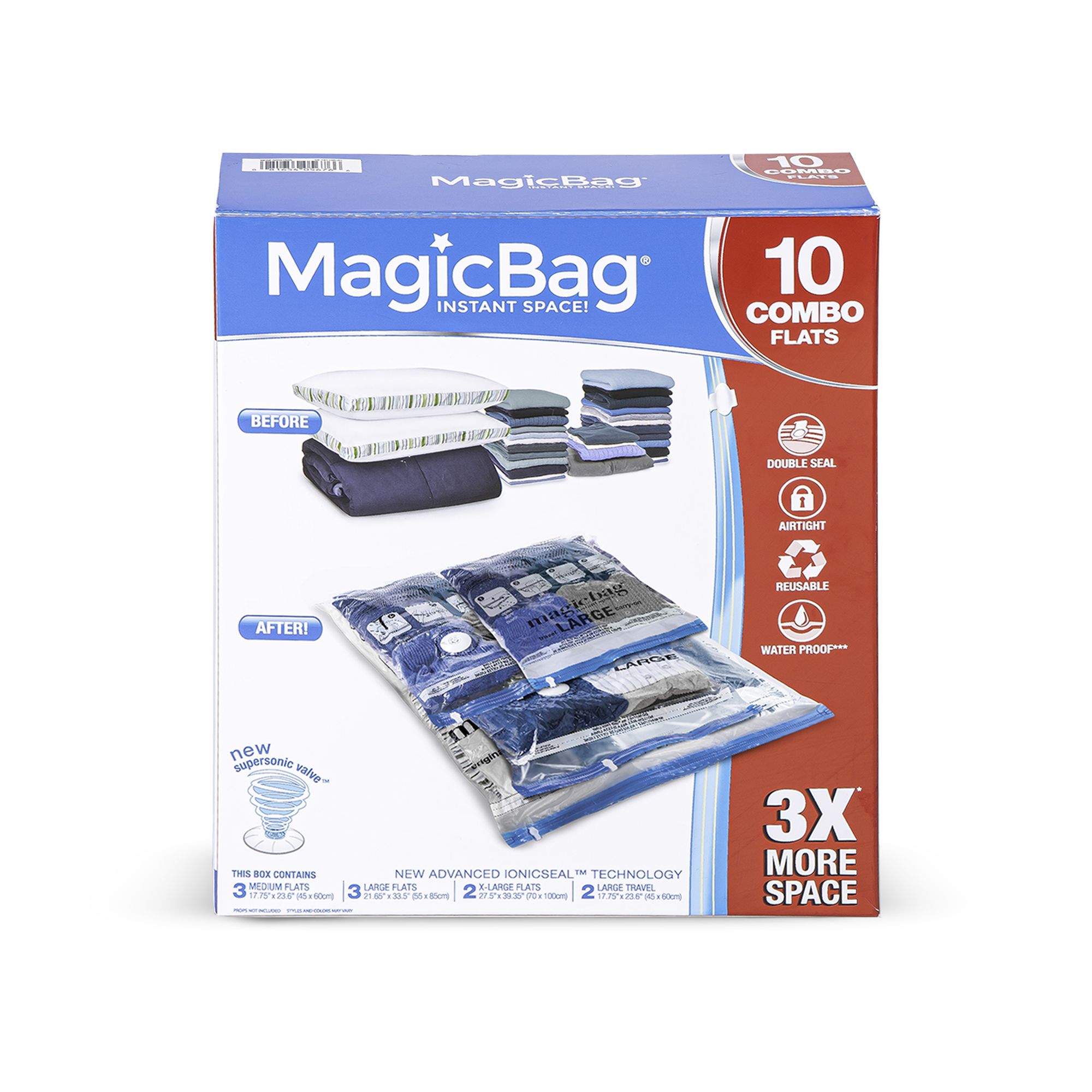 MagicBag Instant Space Saver Storage - Flat, Jumbo