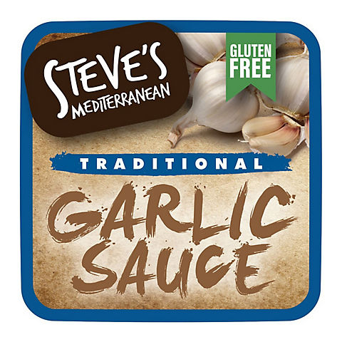 Steve's Mediterranean Traditional Garlic Sauce, 16 oz.