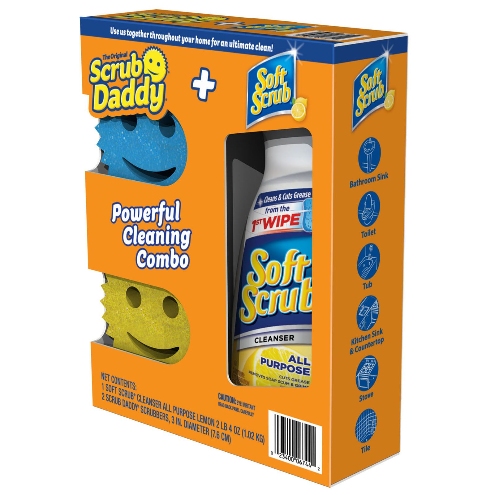 Scrub Daddy 8-Piece Variety Lemon & Lime Scented Sponge Set 