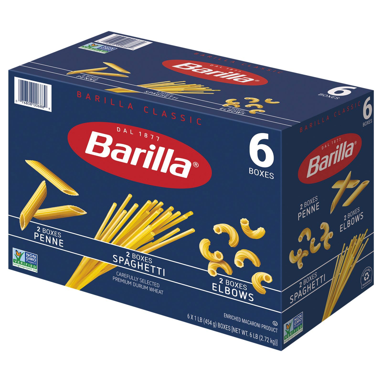 Barilla Penne - 6 pack, 1 lb boxes