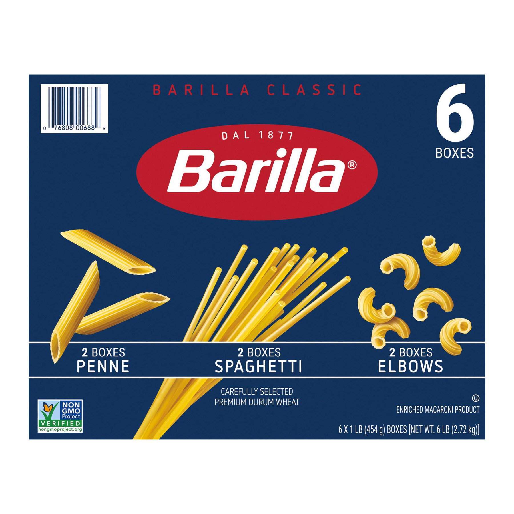 Spaghetti-Barilla-Whole Grain-6Pack(3Penne-3Spaghetti)-B – BARFFOODZ