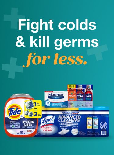 Save $70+ with cough, cold and cleaning coupons.