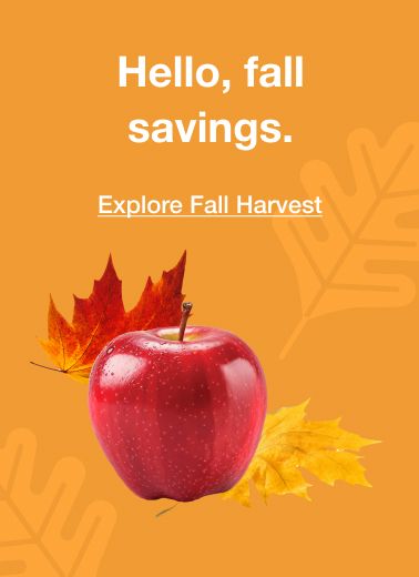 Hello, fall savings