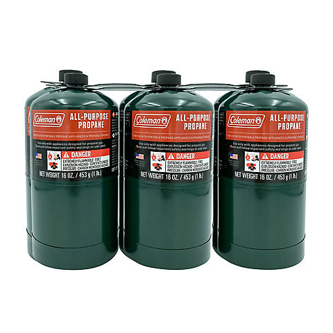 Coleman All-Purpose 16 oz. Propane Gas Cylinders, 6 pk.
