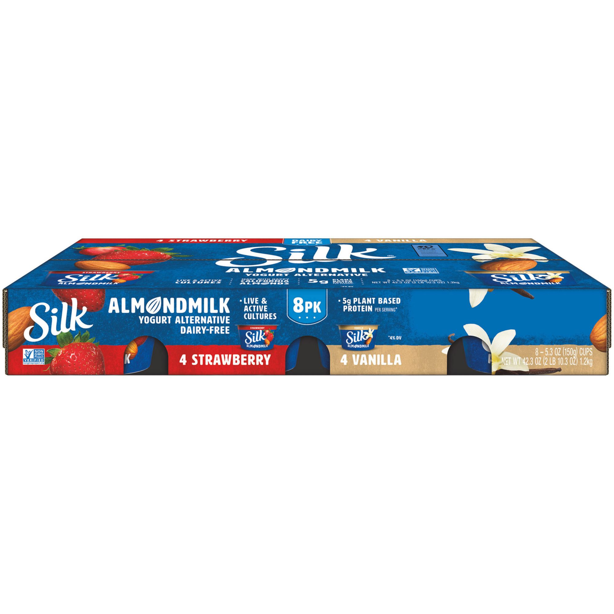 Milk Alternative Yogurt Almond Cashew Silk10gProtein 