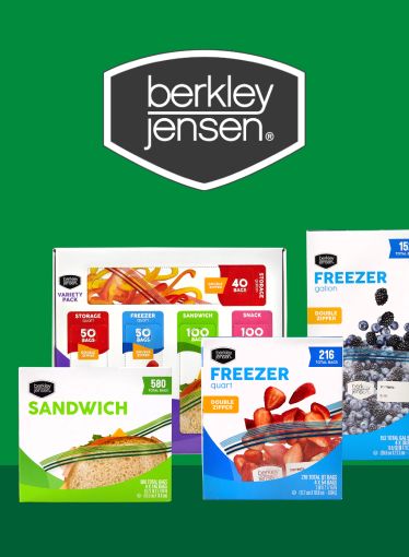 Get everyday great value across our line-up of Berkley Jensen storage bags.