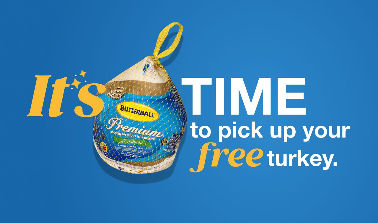 Get a free turkey.