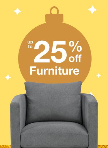 Save up to 25% on furniture, plus FREE shipping on select items.