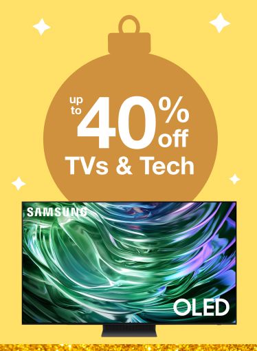 Save up to 40% on TVs & Tech, plus FREE shipping.