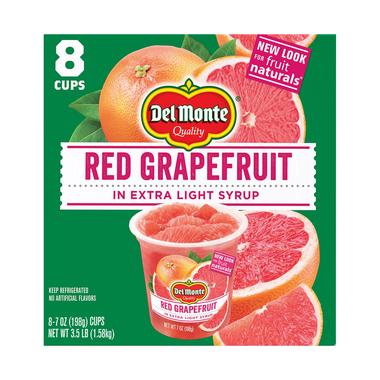 Del Monte Fruit Naturals Red Grapefruit 8 Pk 7 Oz Bjs Wholesale Club